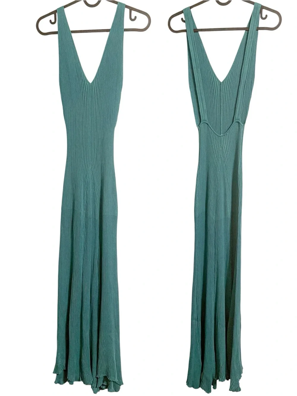 Free People Ribbed Knit Midi Dress